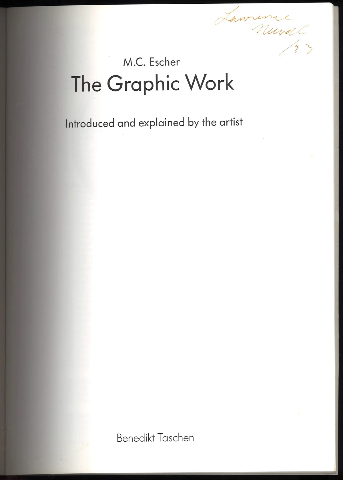 M.C. Escher: The Graphic Work – 1992 Taschen Art Book
