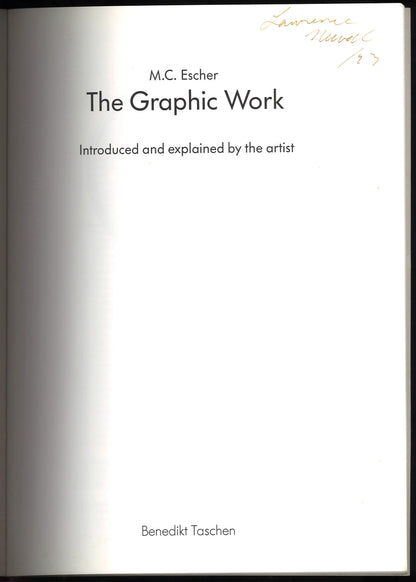 M.C. Escher: The Graphic Work – 1992 Taschen Art Book