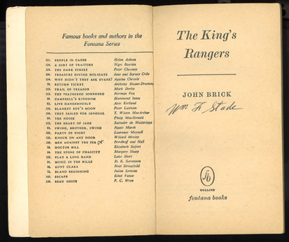 The King's Rangers  First Fontana Edition No. 189 - 1957