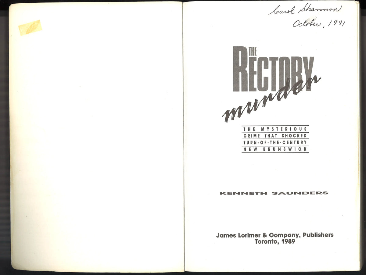 The Rectory Murder by Kenneth Saunders