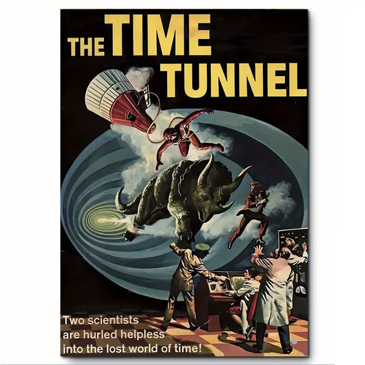 The Time Tunnel Sci-Fi Metal Sign