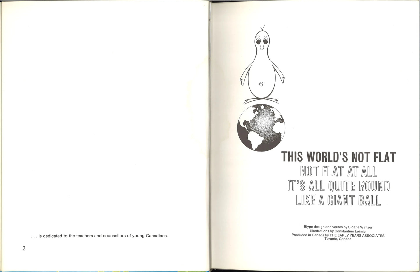 This World's Not Flat, Not Flat at All, It's All Quite Round Like a Giant Ball (A Blype Book) - The Bookstore