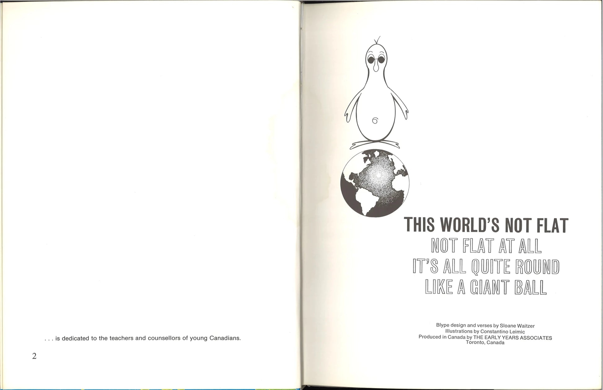 This World's Not Flat, Not Flat at All, It's All Quite Round Like a Giant Ball (A Blype Book) - The Bookstore