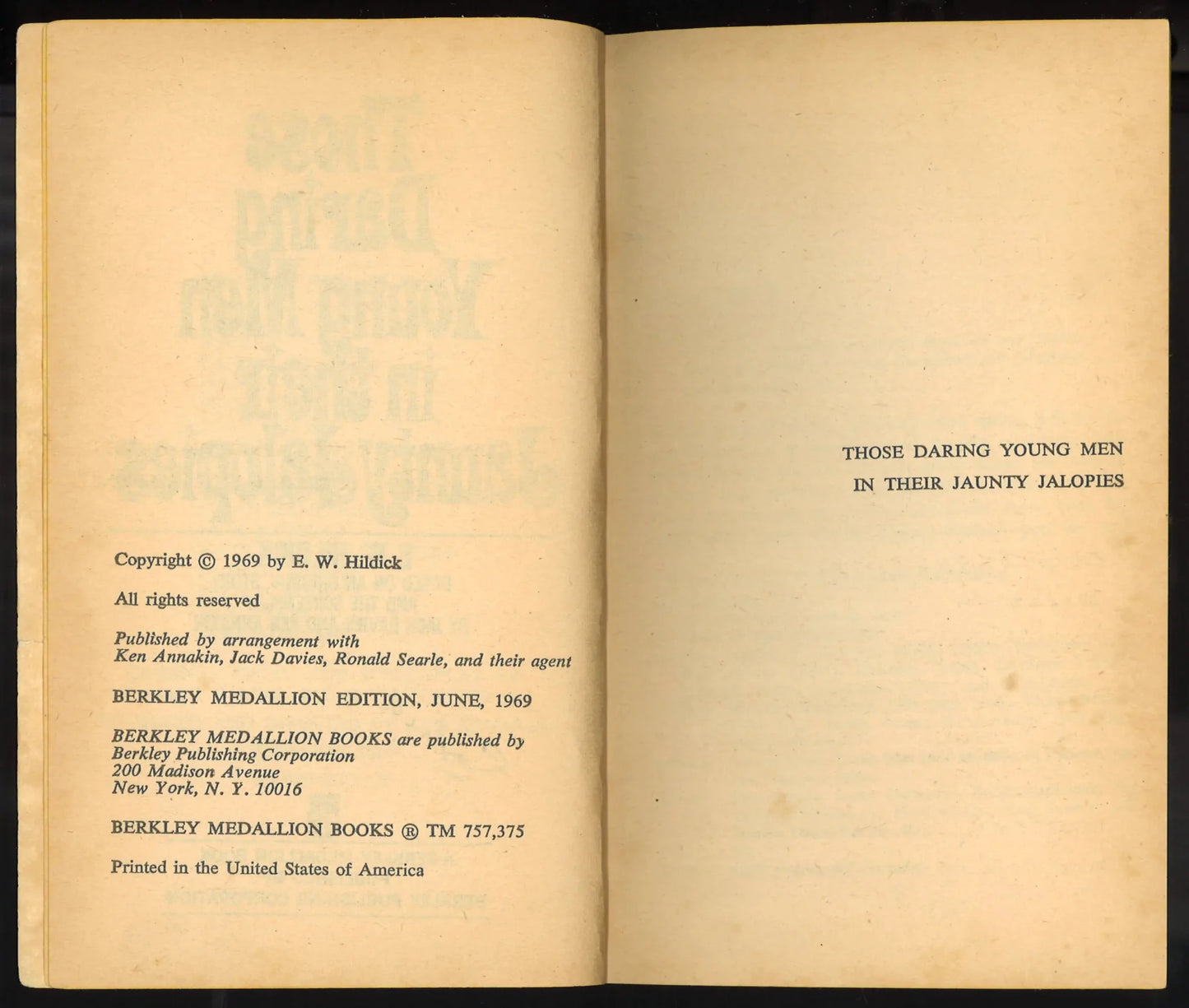 Those Daring Young Men In Their Jaunty Jalopies - The Bookstore