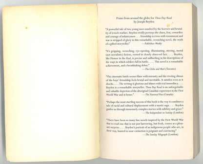 Three Day Road Joseph Boyden