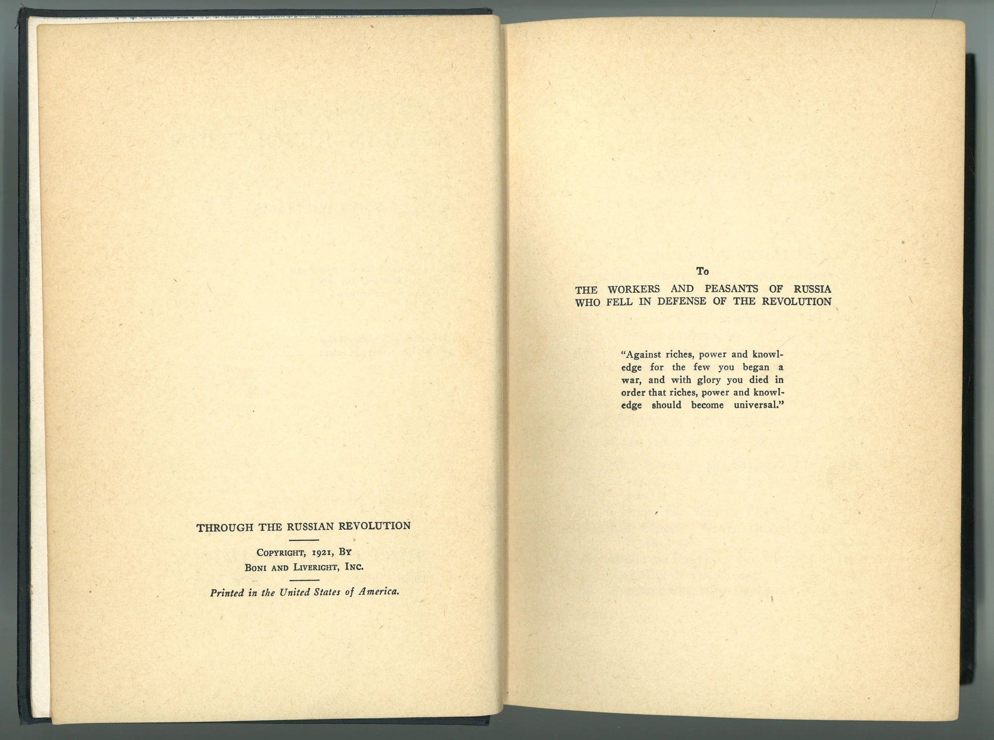 Through The Russian Revolution - The Bookstore