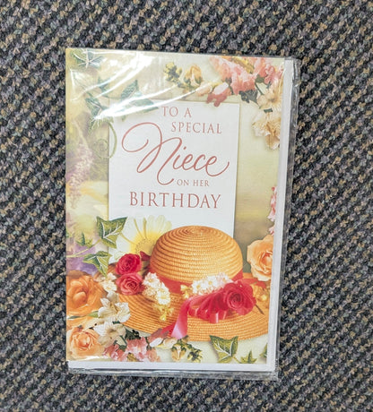 To a Special Niece on Her Birthday — Floral Greeting Card - The Bookstore