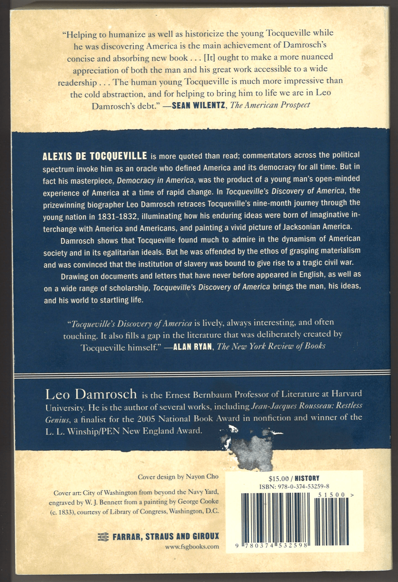 Tocqueville's Discovery of America - The Bookstore