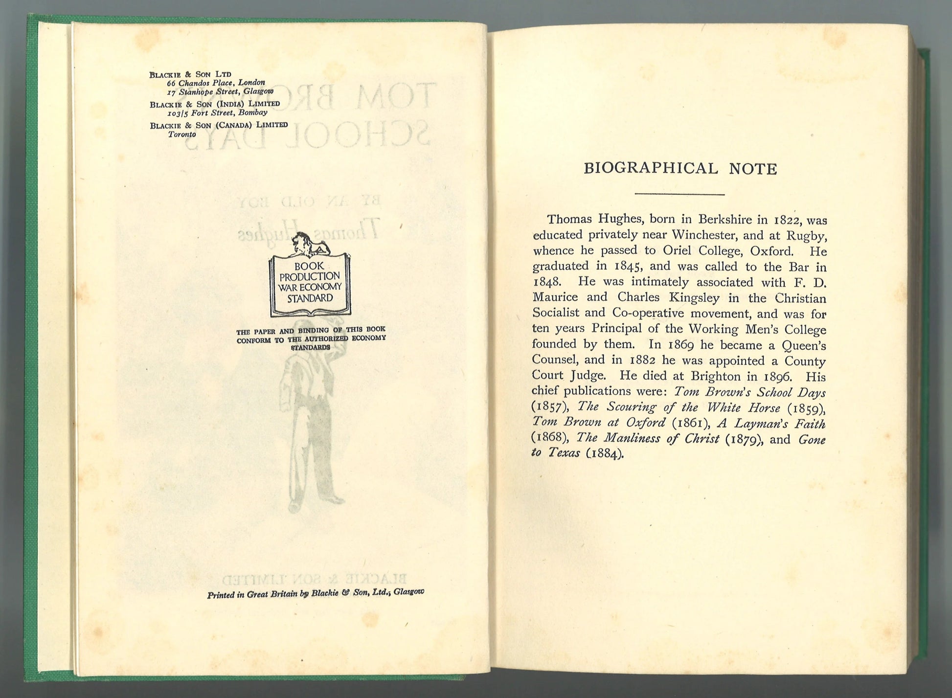 Tom Brown's School Days - The Bookstore