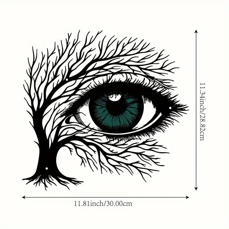 Tree of Life Eye Metal Wall Art - The Bookstore