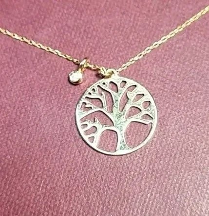 Tree of Life Gold & Diamond Necklace - The Bookstore