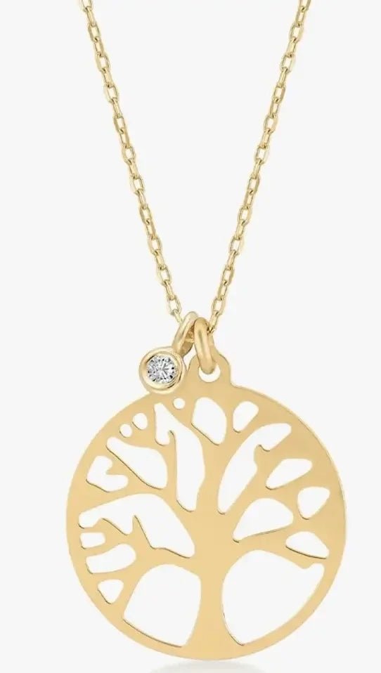 Tree of Life Gold & Diamond Necklace - The Bookstore