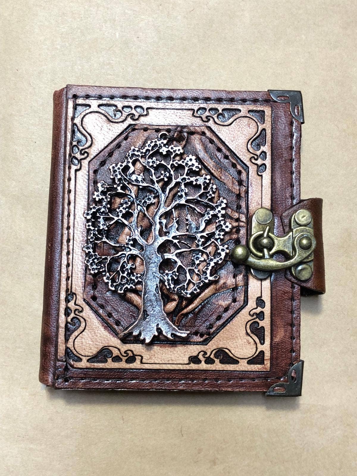 Tree of Life Mini Leather Journal - The Bookstore