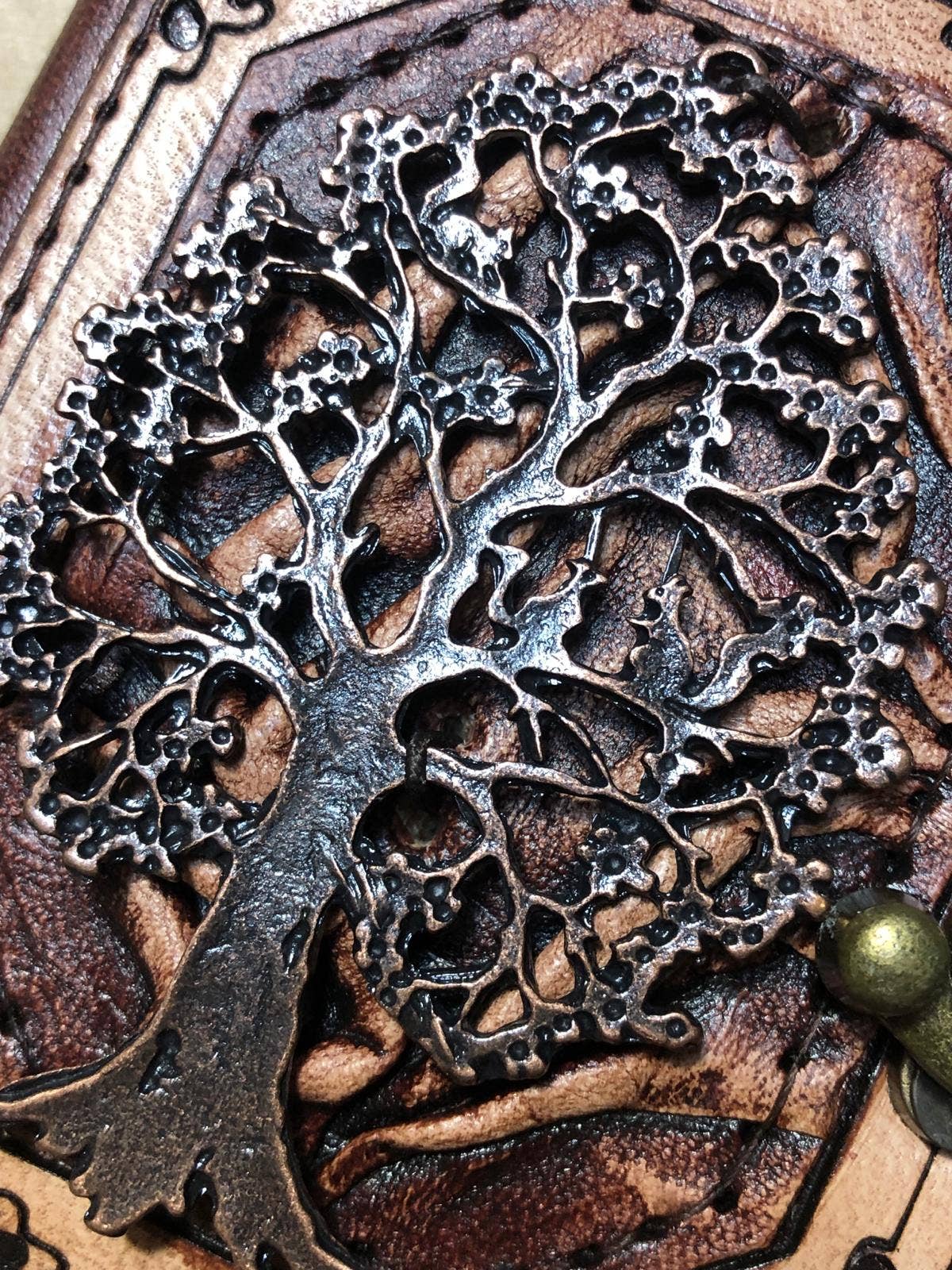 Tree of Life Mini Leather Journal - The Bookstore