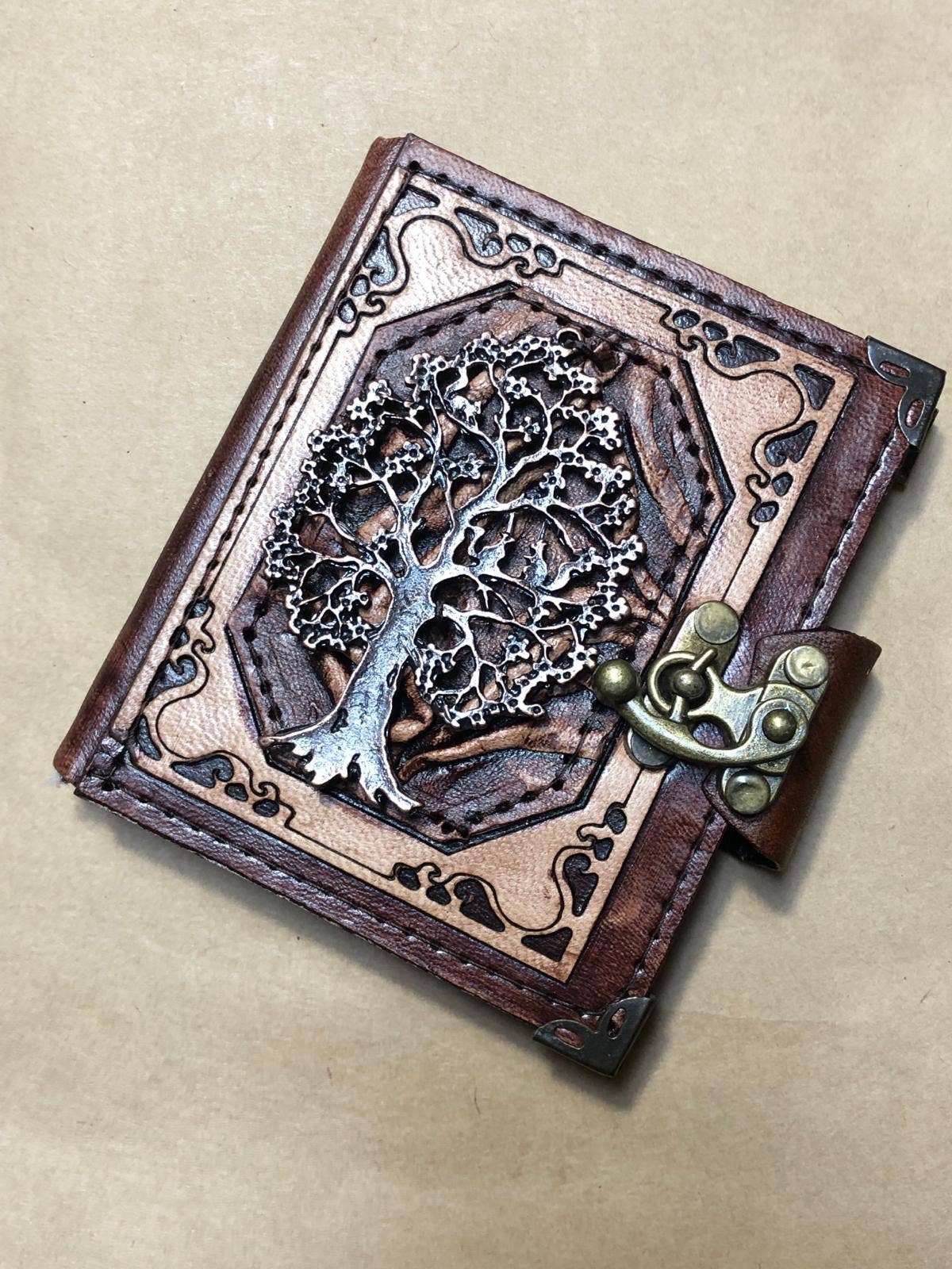 Tree of Life Mini Leather Journal - The Bookstore