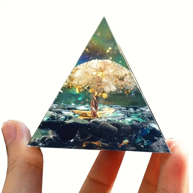 Tree Of Life Orgonite Pyramid