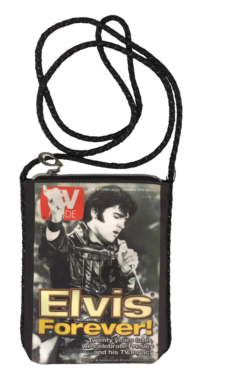 TV Guide Elvis Forever! Crossbody Purse | Ashley M | 2003 | Unused - The Bookstore