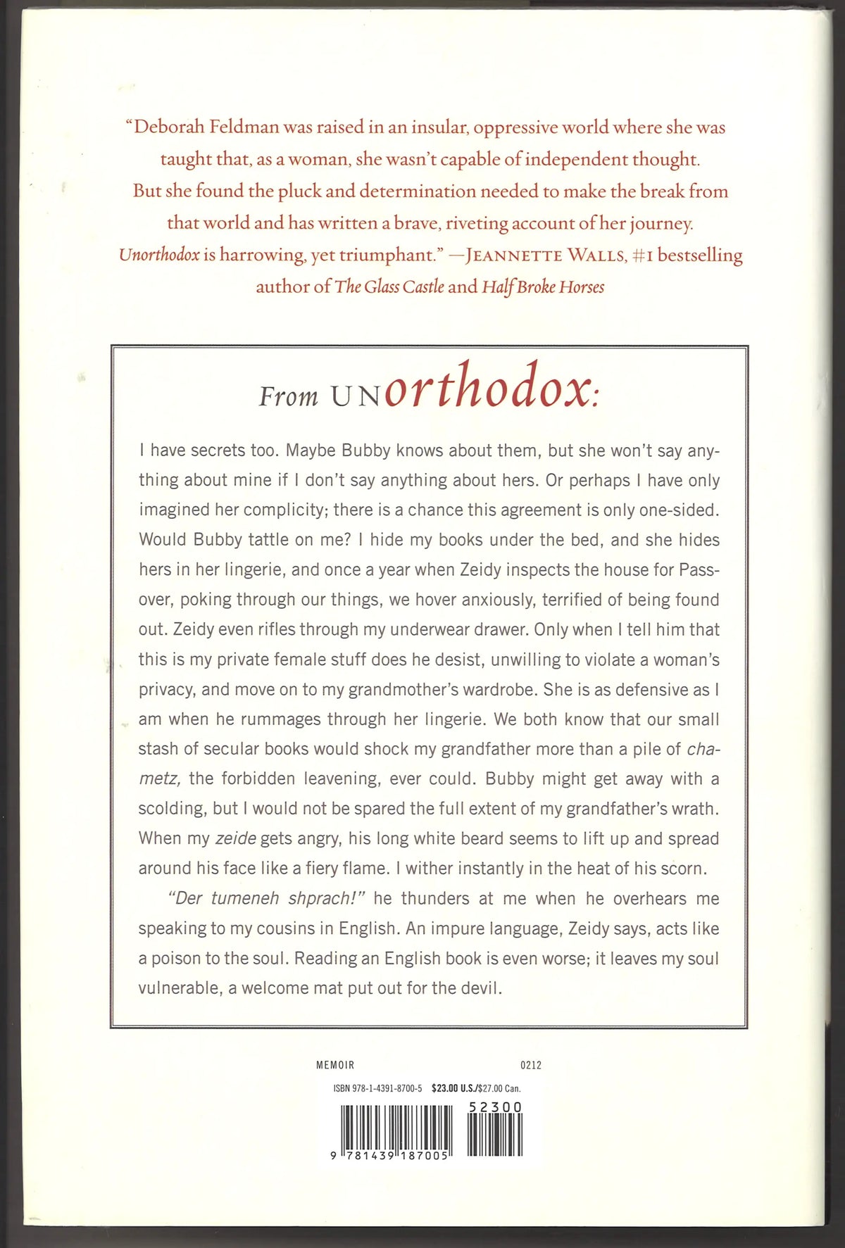 Unorthodox: The Scandalous Rejection of My Hasidic Roots