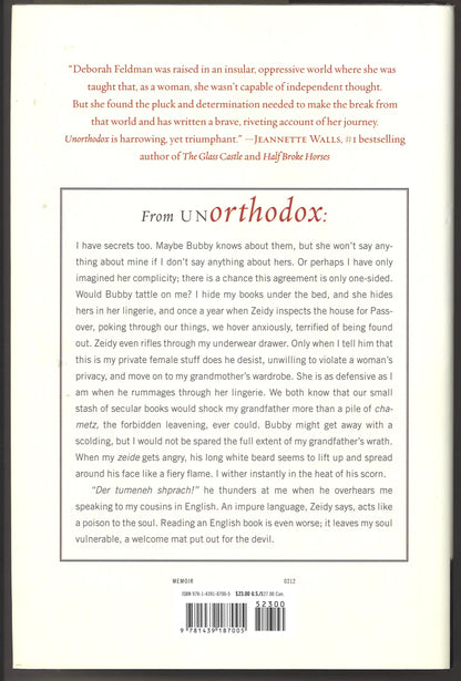 Unorthodox: The Scandalous Rejection of My Hasidic Roots