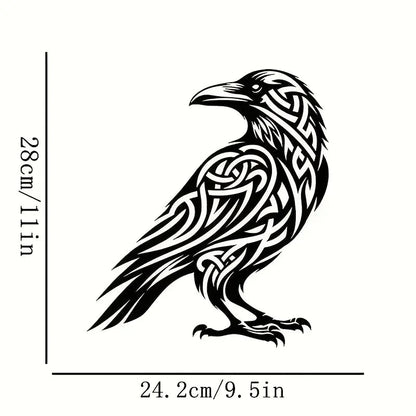 Viking Raven Metal Wall Art - The Bookstore