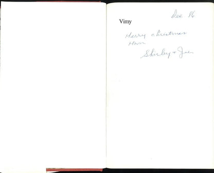 Vimy (Signed) by Pierre Berton - The Bookstore