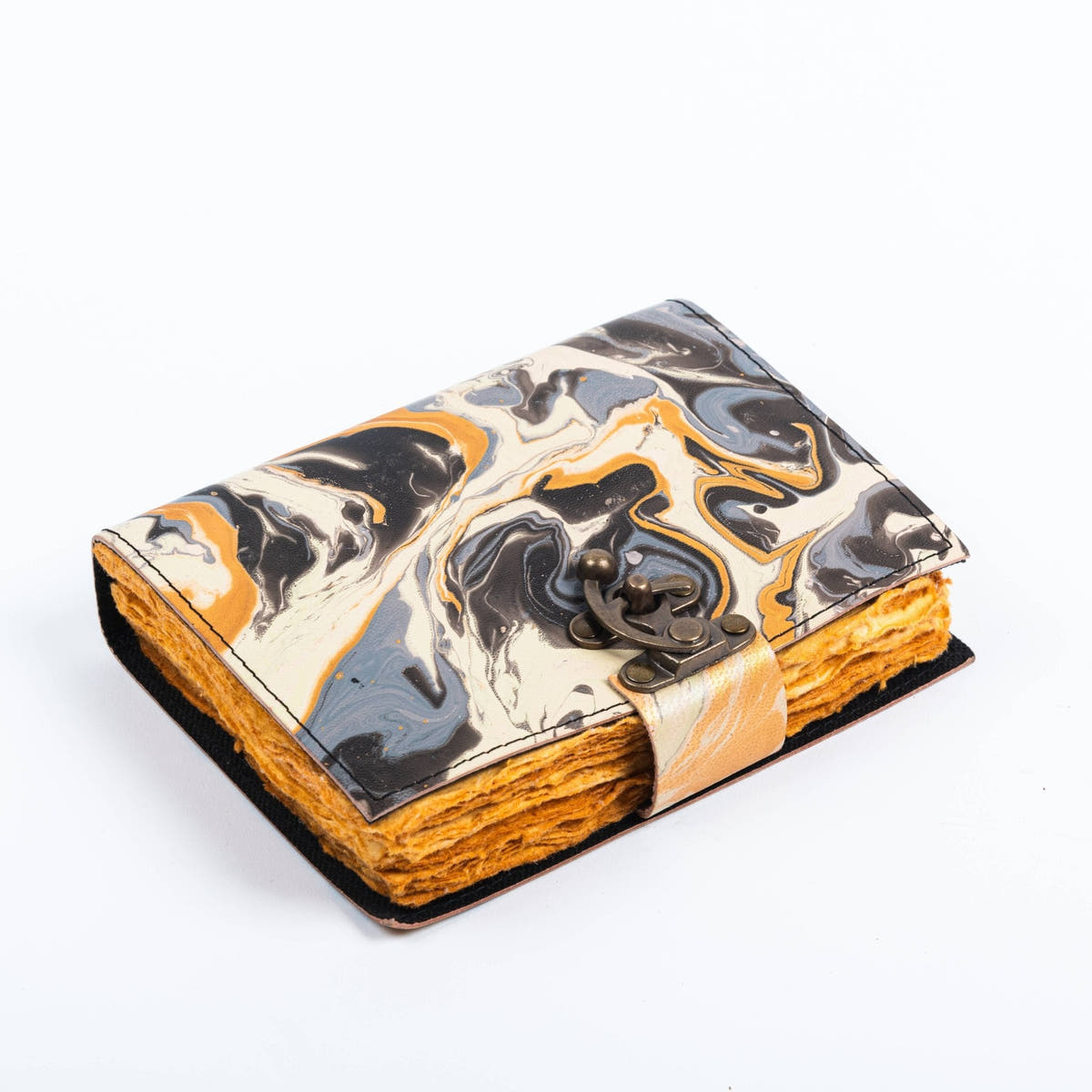 Vintage Leather Journal Marble Print R K Handicrafts and Exporters
