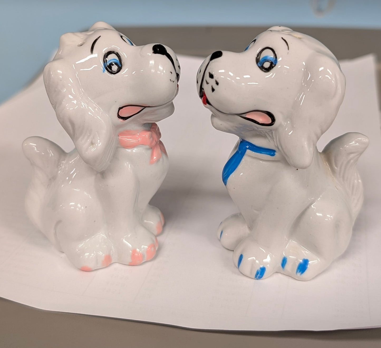 Vintage Salt and Pepper Shakers: Boy and Girl Dogs - The Bookstore