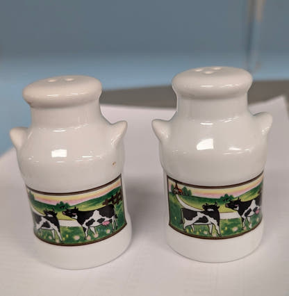 Vintage Salt and Pepper Shakers: Ceramic Milk Cans - The Bookstore