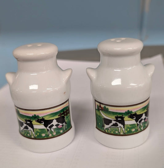 Vintage Salt and Pepper Shakers: Ceramic Milk Cans - The Bookstore