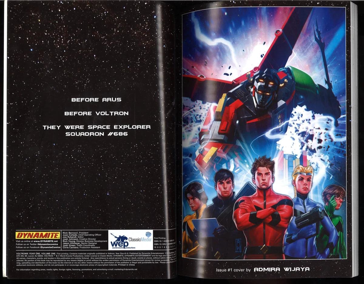 Voltron: Year One – First Printing – Dynamite Graphic Novel - The Bookstore