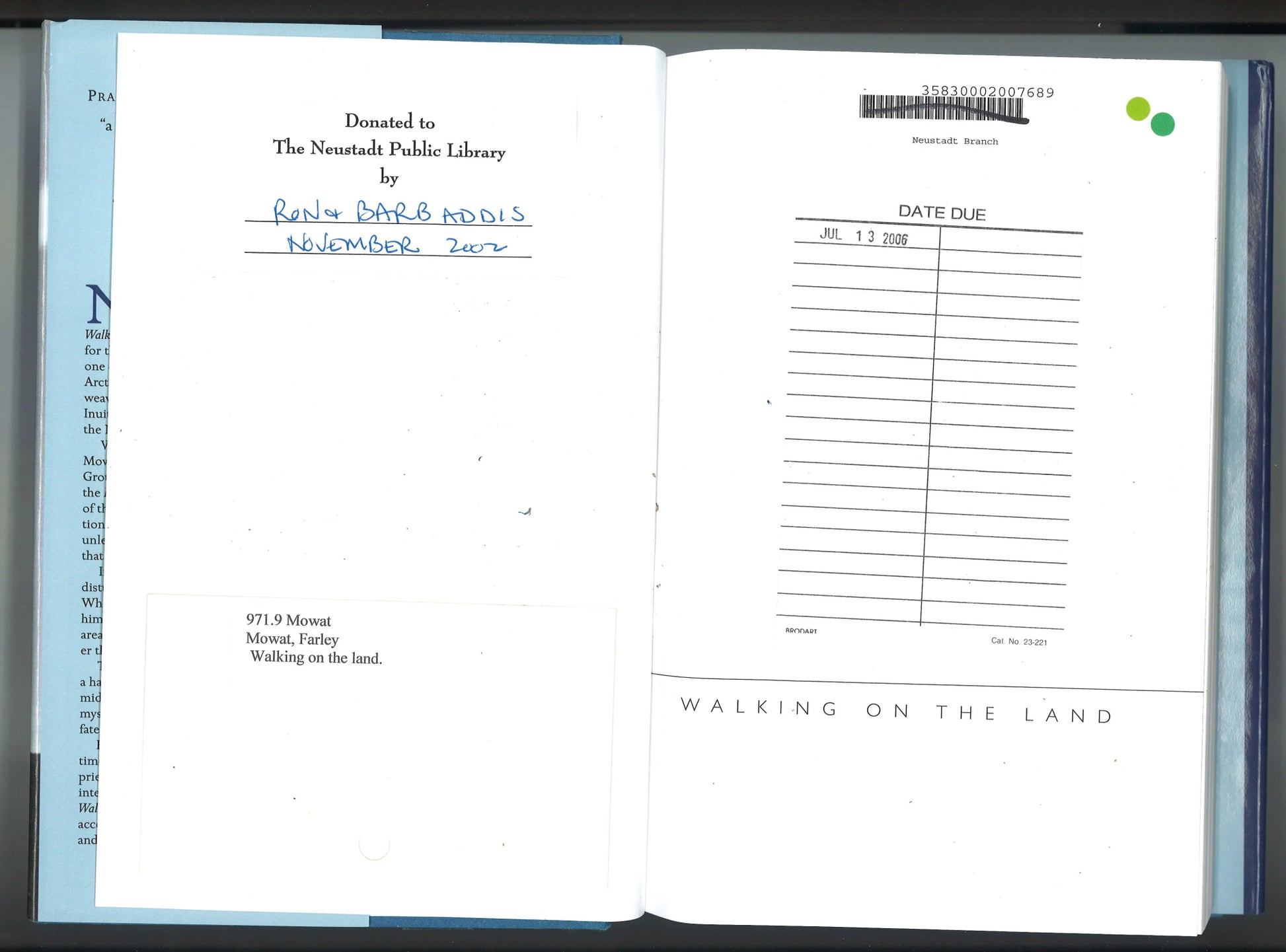 Walking on the land - The Bookstore