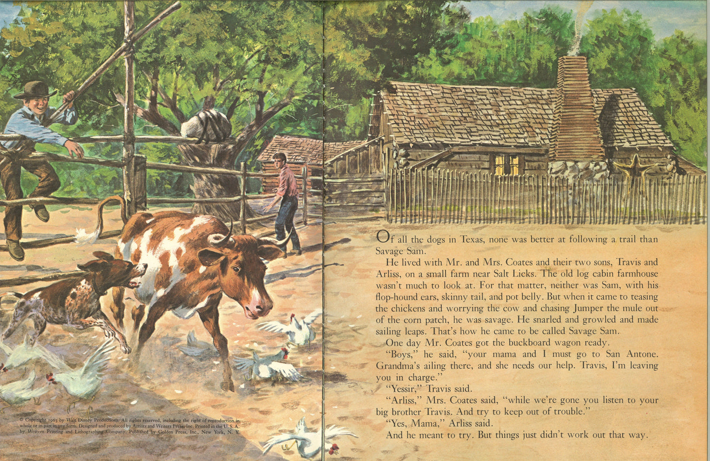 Walt Disney's Savage Sam (A Big Golden Book) - The Bookstore