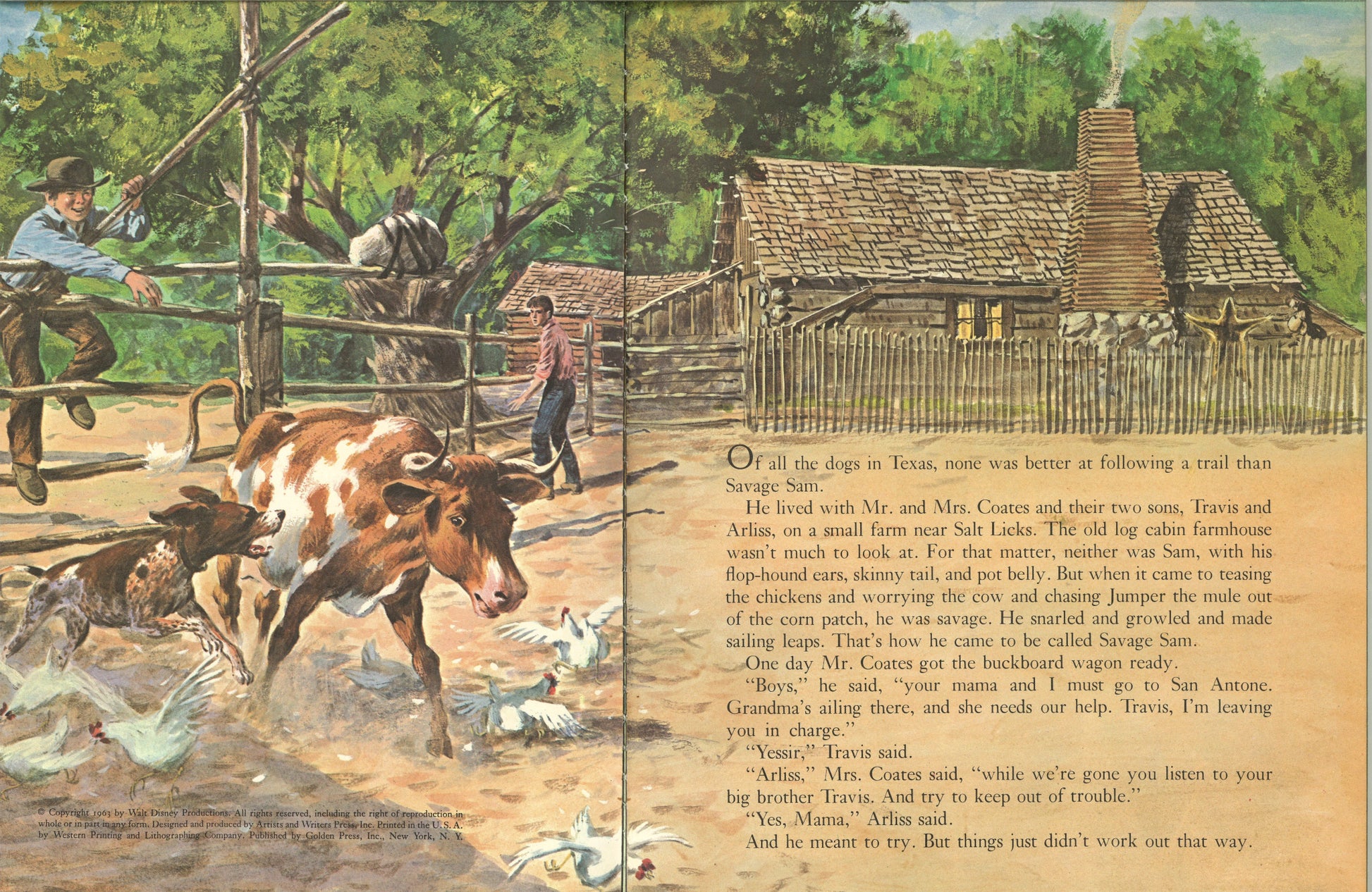 Walt Disney's Savage Sam (A Big Golden Book) - The Bookstore