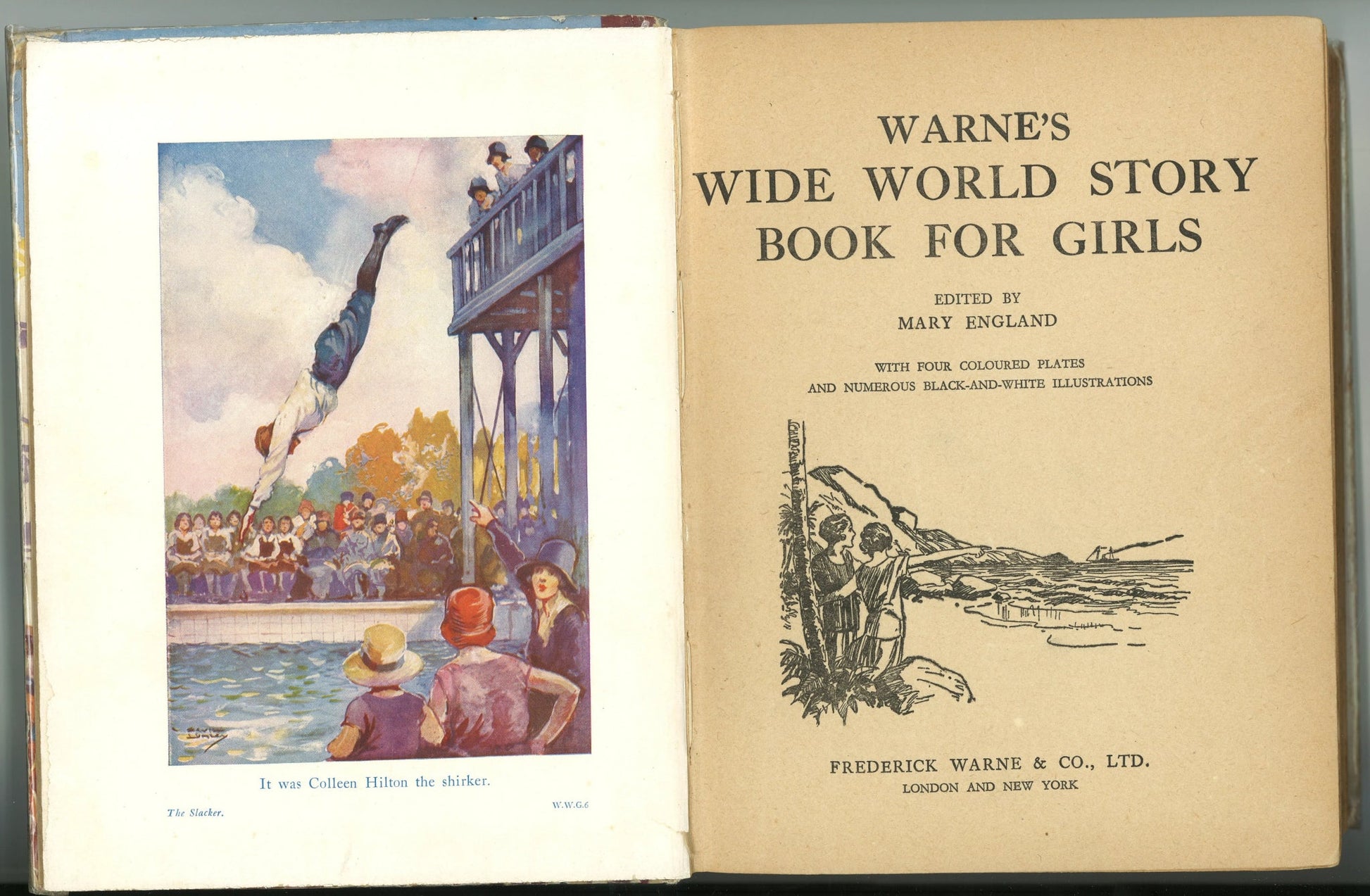 Warne's Wide World Story Book For Girls Mary England
