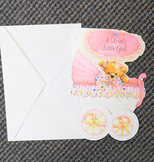 Welcome Baby Greeting Card - “A Lovely Little Girl” - The Bookstore