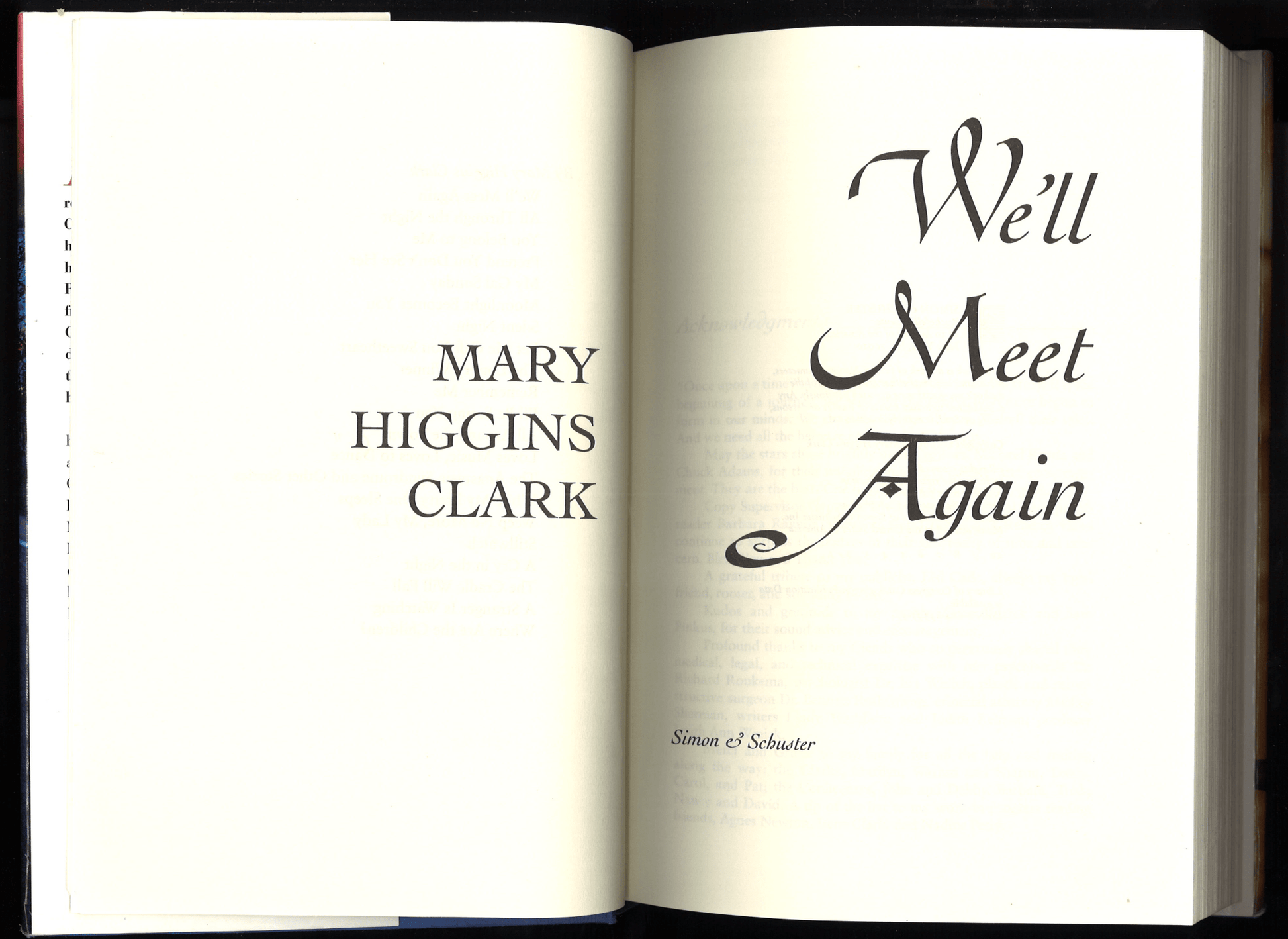 We'll Meet Again - The Bookstore
