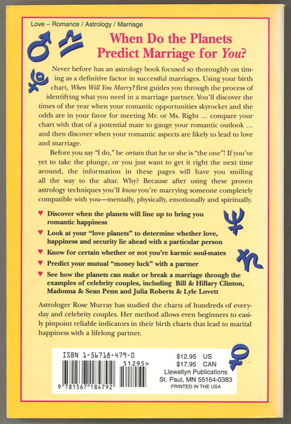 When Will You Marry?: Your Romantic Destiney Through Astrology - The Bookstore