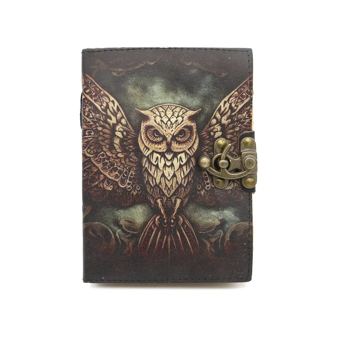 Wise Owl Leather 5x7 Blank Journal Spell Book - The Bookstore