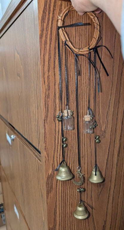 Witch Bell Protection Charm – Door Handle or Wind Chime - The Bookstore