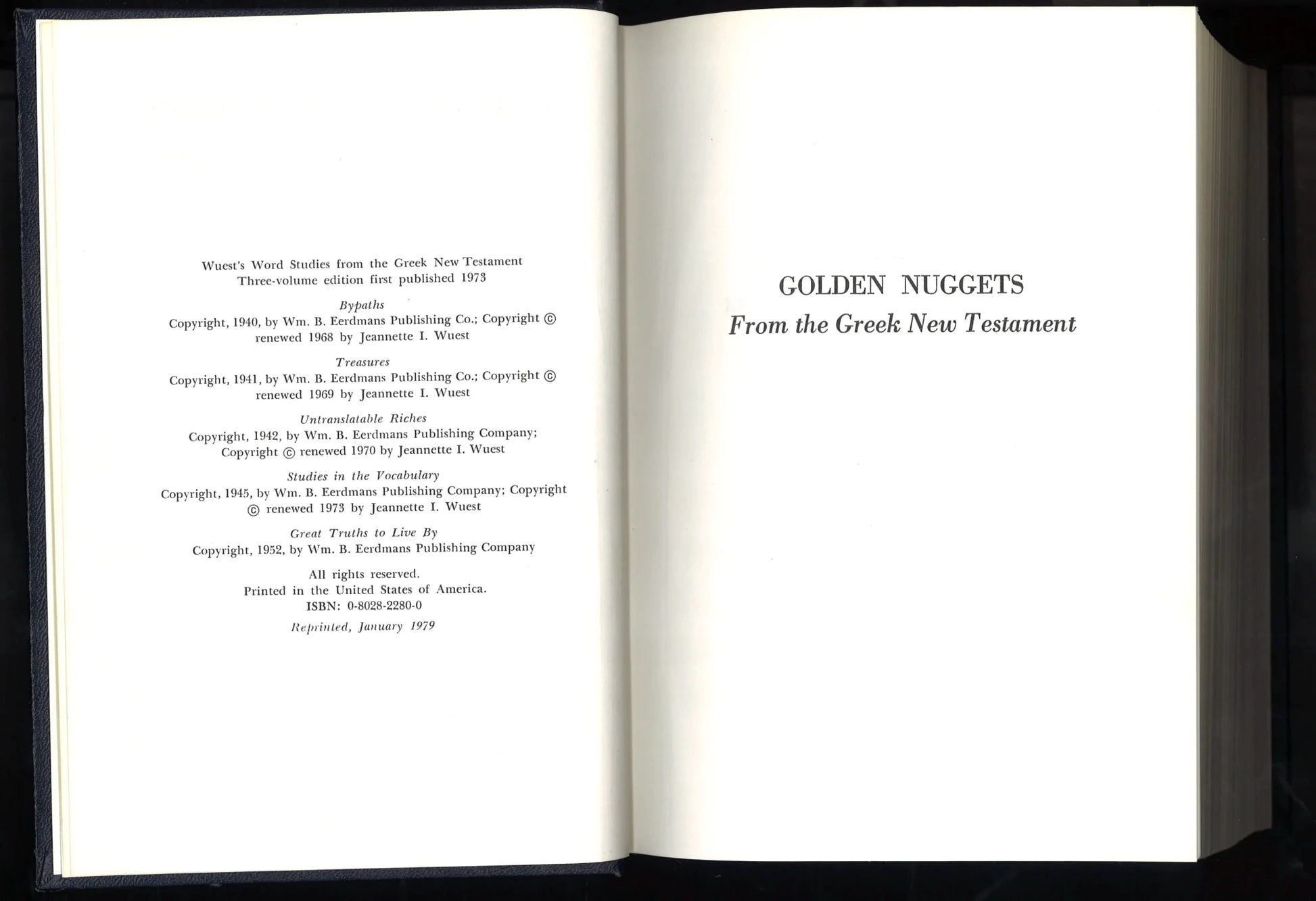 Word Studies in The Greek New Testament Volume III - The Bookstore