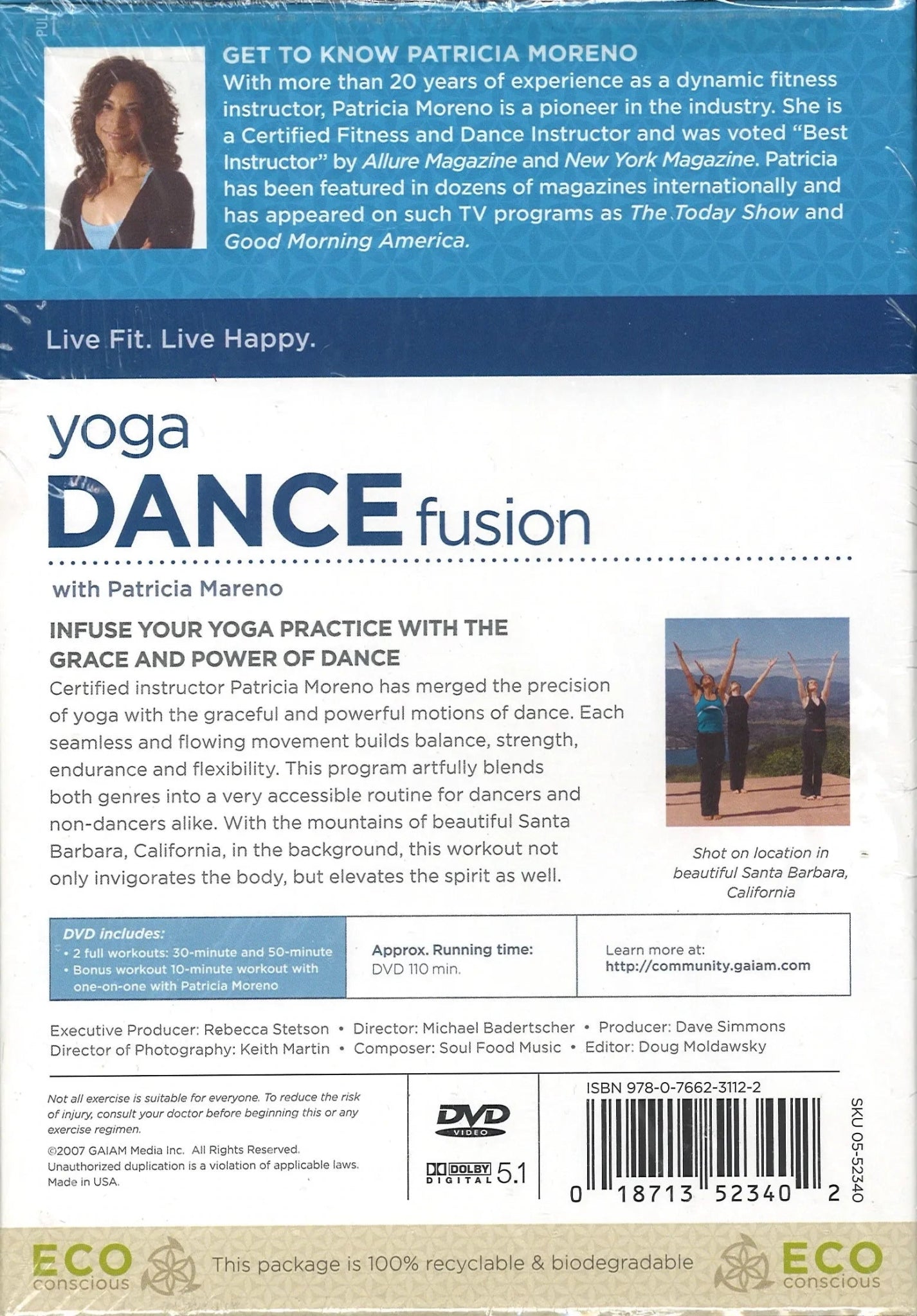 Yoga Dance Fusion DVD - The Bookstore