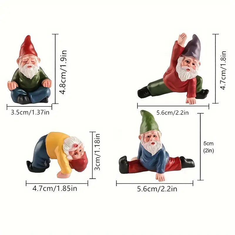 Yoga Gnomes (Set of 4) - The Bookstore