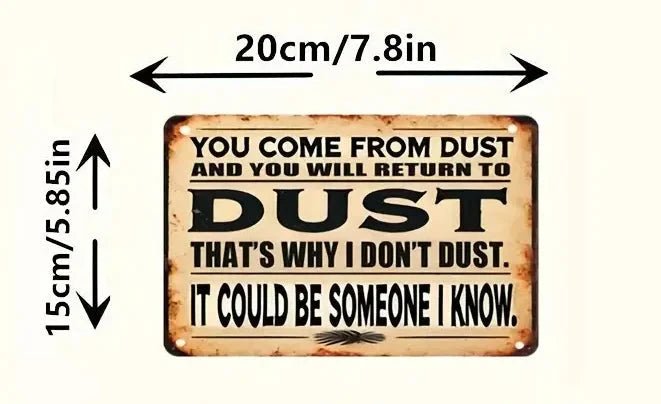 You Come From Dust – Vintage Wooden Wall Art - The Bookstore