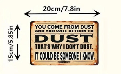 You Come From Dust – Vintage Wooden Wall Art - The Bookstore