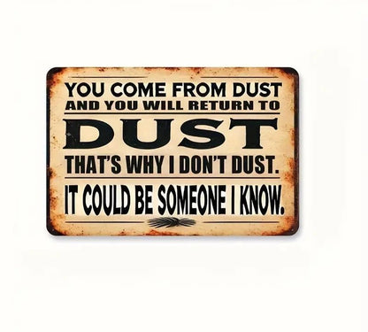 You Come From Dust – Vintage Wooden Wall Art - The Bookstore