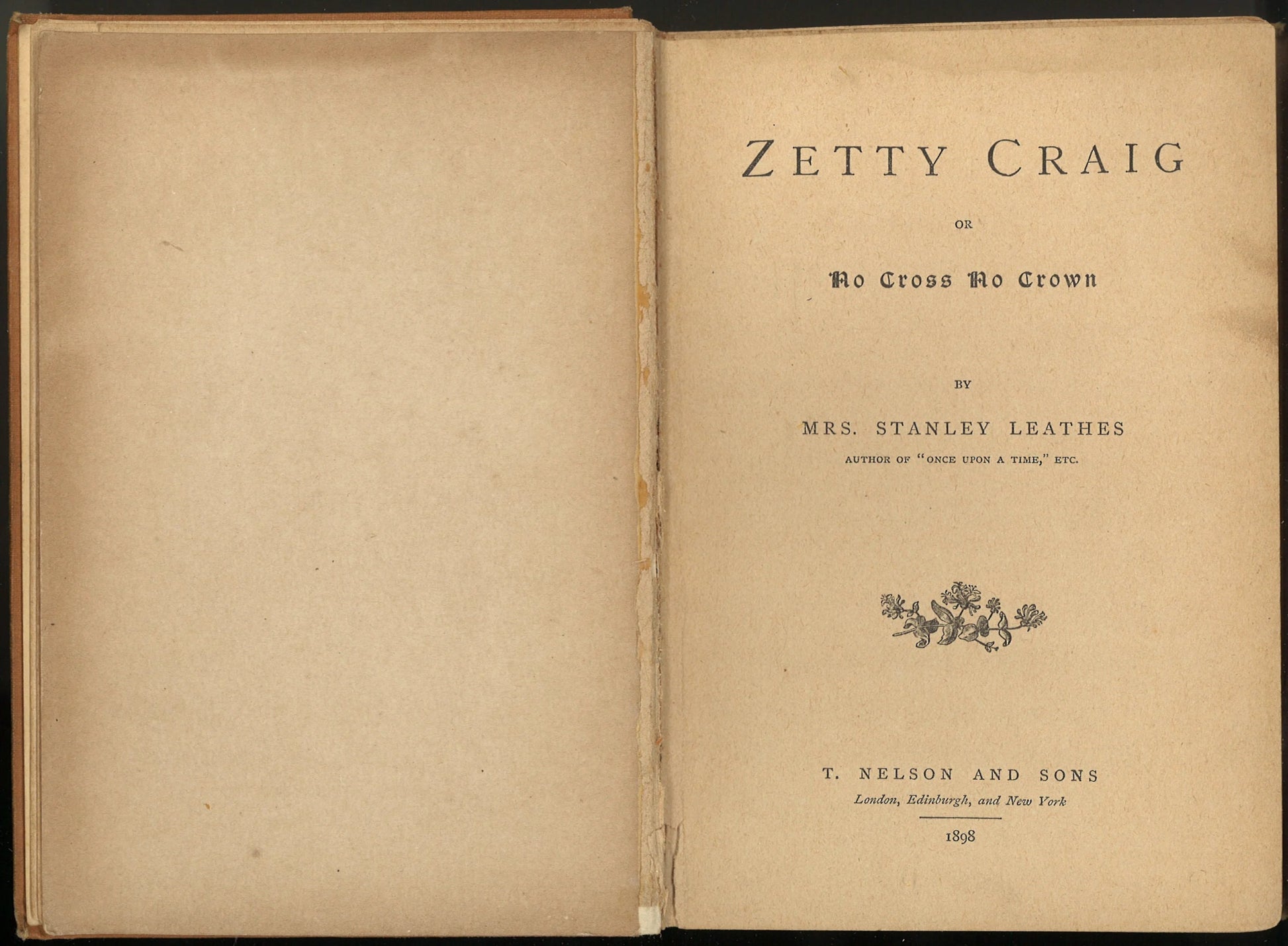 Zetty Craig (or No Cross No Crown) - The Bookstore