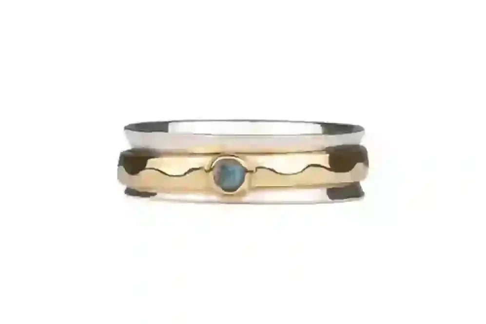 Teacher's Ring Sterling Silver Meditation Spinner Ring