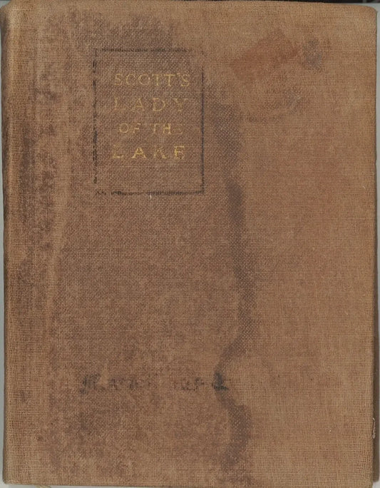 The Lady of The Lake by Walter Scott