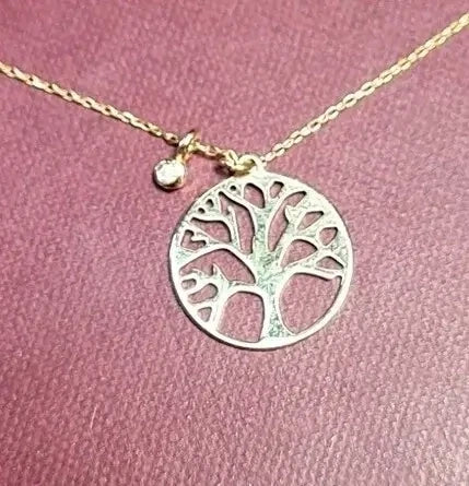 Tree of Life Gold & Diamond Necklace